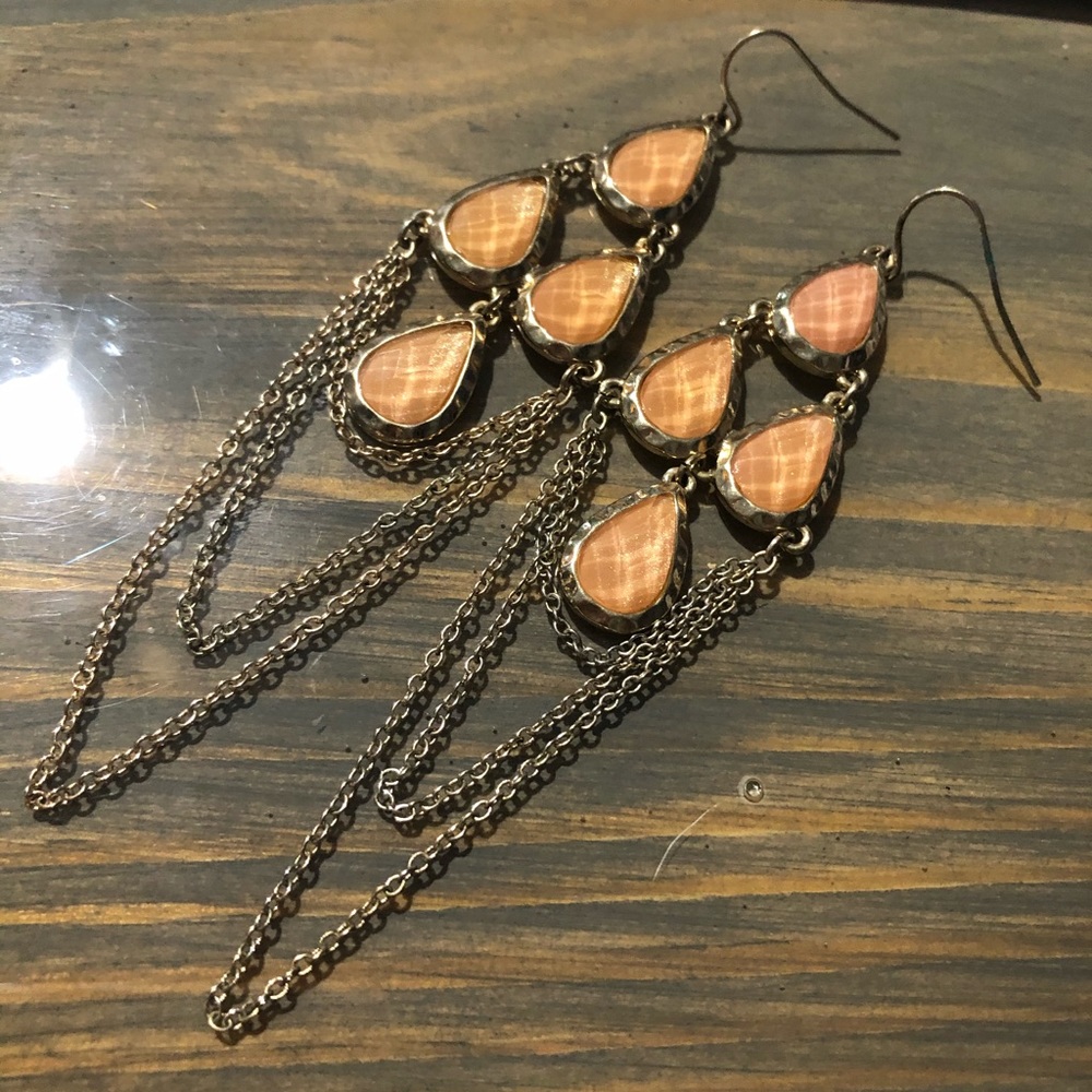 EUC Kendra Scott-style drop earrings